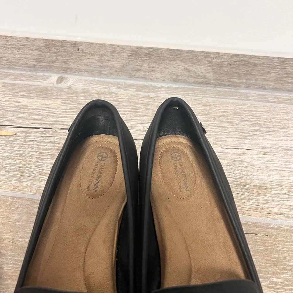 Women's Giani Bernini‎ Graysonn Wedge Loafers In Black Size 8.5 M